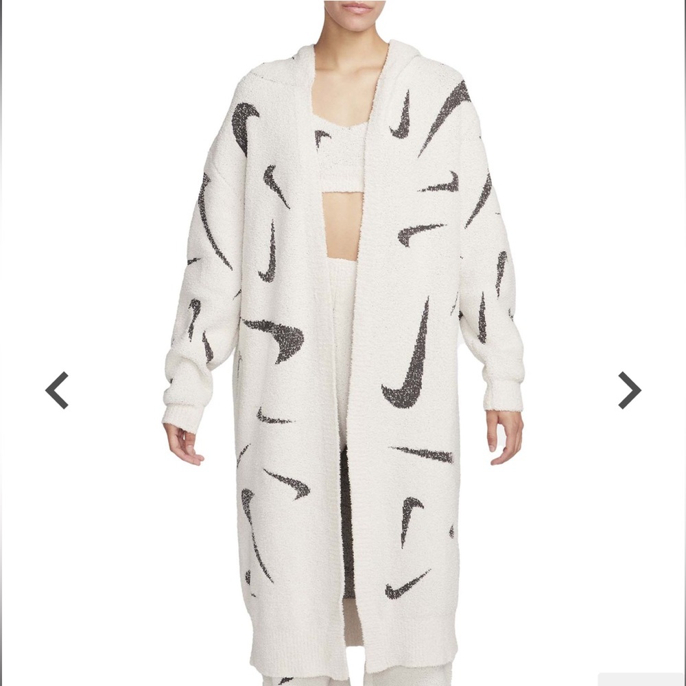 Nike Pheonix Cozy Bouclé Loose Long Knit Cardigan